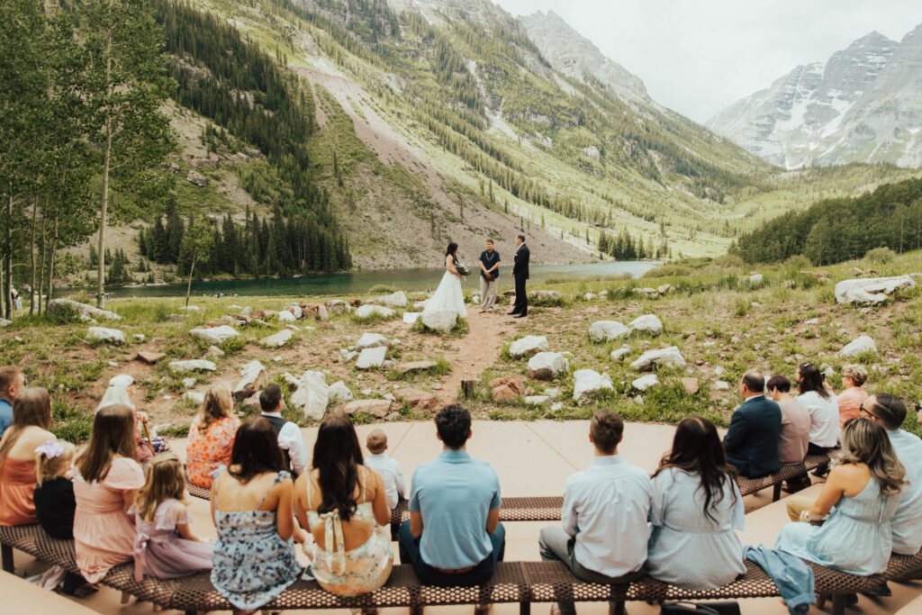 maroon bells wedding photos, maroon bells elopement, mountain elopement inspiration, aspen wedding, wedding ceremony photos, mountain wedding inspiration, elopement inspiration, colorado wedding, wedding photographer, aspen wedding photographer, aspen wedding photos, aspen wedding photos, maroon bells elopement photos, maroon bells amphitheater wedding photos, bride and groom photos, wedding dress inspo, destination wedding photographer, elopement photographer