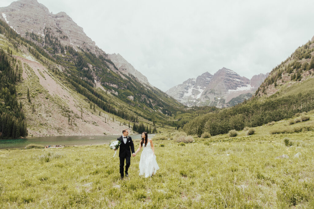 maroon bells wedding photos, maroon bells elopement, mountain elopement inspiration, aspen wedding, wedding ceremony photos, mountain wedding inspiration, elopement inspiration, colorado wedding, wedding photographer, aspen wedding photographer, aspen wedding photos, aspen wedding photos, maroon bells elopement photos, maroon bells amphitheater wedding photos, bride and groom photos, wedding dress inspo, destination wedding photographer, elopement photographer