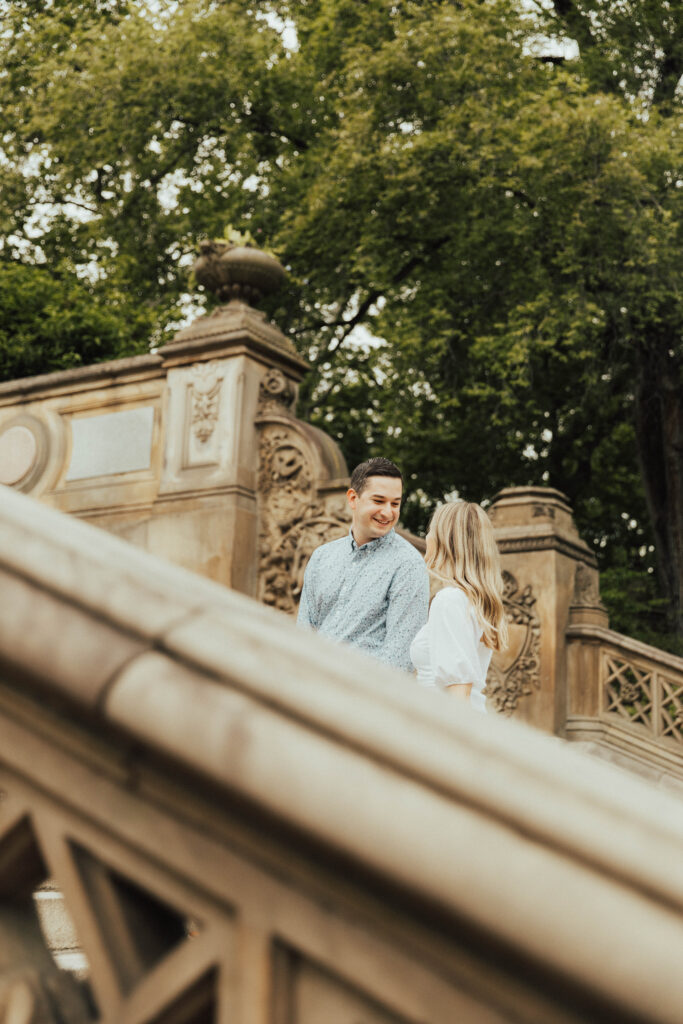Bethesda fountain engagement photos, Bethesda fountain Bethesda terrace engagement portraits, Central Park, Central Park engagement photos, Central Park couple photos, bridal hair and makeup, engagement outfits, Loeb boat house engagements, New York City engaged couple, New York City bride, Manhattan engagement session, bow bridge engagement photos, New York City engagement locations, New York wedding photographer, destination engagements, destination wedding photographer
