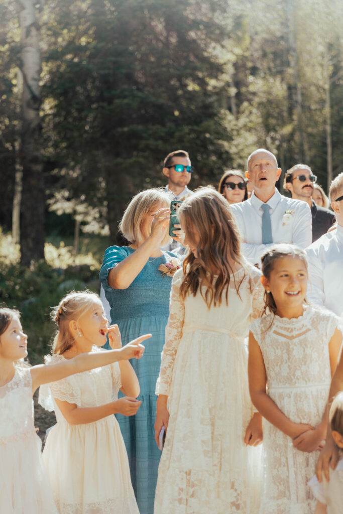 luxury mountain wedding photographer, intimate wedding venue, colorful wedding, wildflower wedding floral arrangements, western luxe groom inspiration, destination wedding photographer, timeless mountain wedding photos, couture wedding gown inspiration, elegant outdoor wedding ceremony, intimate mountain wedding ceremony