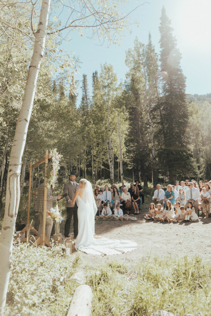 mountain wedding, mountain wedding venue, big cottonwood canyon wedding, sundance mountain resort wedding, alta mountain resort wedding, snowbird resort wedding, albion basin wedding photos, jackson hole wedding photographer, banff elopement photographer, maroon bells amphitheater wedding in aspen colorado