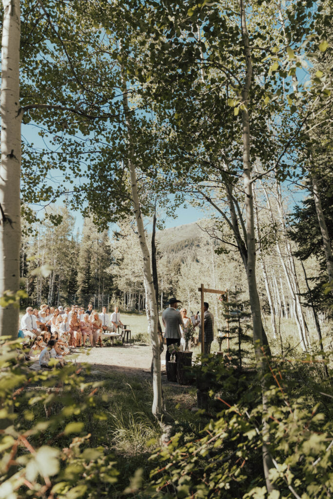 luxury mountain wedding photographer, intimate wedding venue, colorful wedding, wildflower wedding floral arrangements, western luxe groom inspiration, destination wedding photographer, timeless mountain wedding photos, couture wedding gown inspiration, elegant outdoor wedding ceremony, intimate mountain wedding ceremony