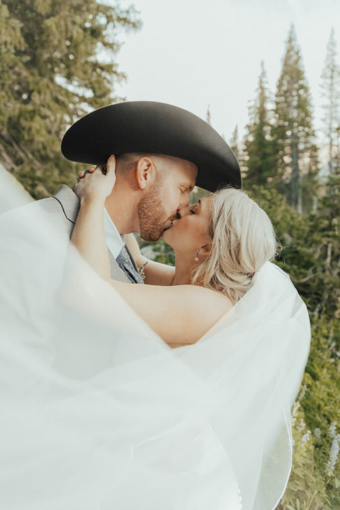 luxury mountain wedding photographer, intimate wedding venue, colorful wedding, wildflower wedding floral arrangements, western luxe groom inspiration, destination wedding photographer, timeless mountain wedding photos, couture wedding gown inspiration, elegant outdoor wedding ceremony, intimate mountain wedding ceremony, alta lodge wedding photos
