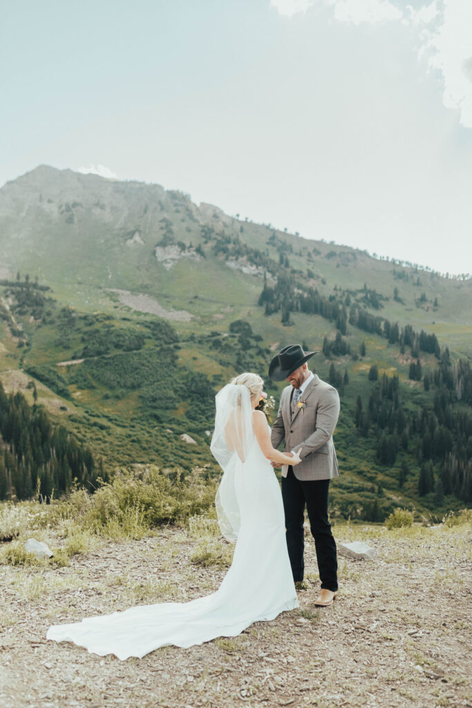 mountain wedding, mountain wedding venue, big cottonwood canyon wedding, sundance mountain resort wedding, alta mountain resort wedding, snowbird resort wedding, albion basin wedding photos, jackson hole wedding photographer, banff elopement photographer, maroon bells amphitheater wedding in aspen colorado