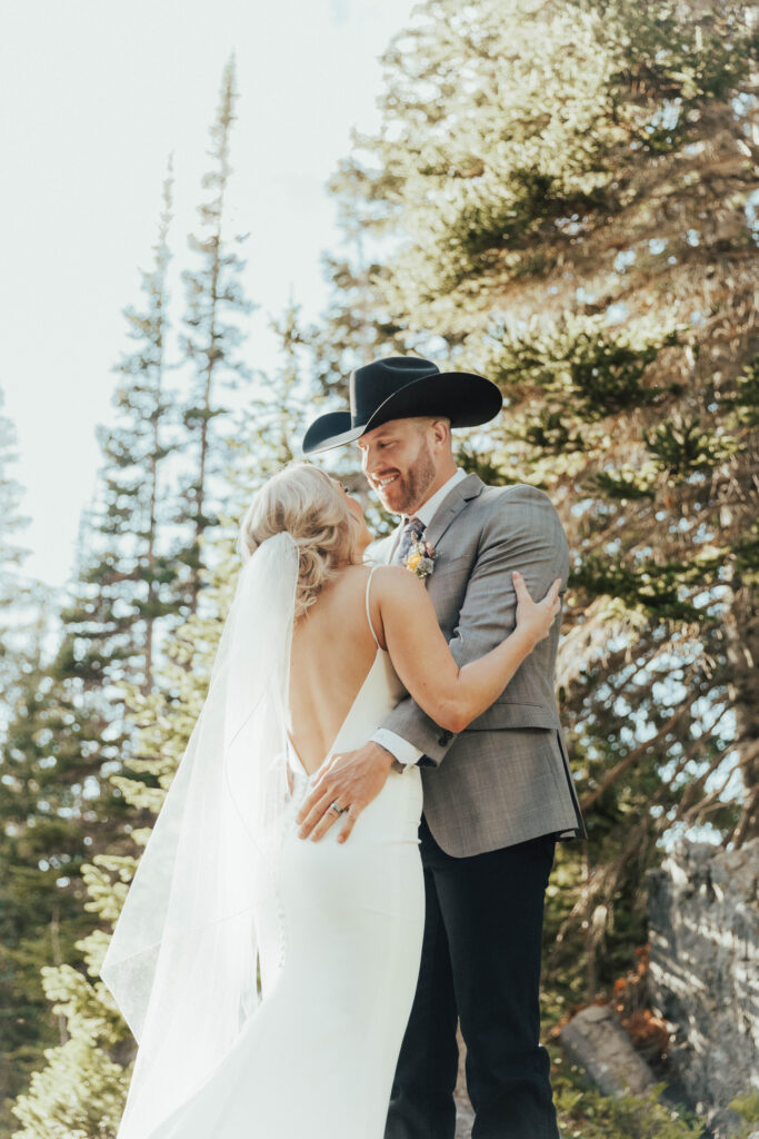 luxury mountain wedding photographer, intimate wedding venue, colorful wedding, wildflower wedding floral arrangements, western luxe groom inspiration, destination wedding photographer, timeless mountain wedding photos, couture wedding gown inspiration, elegant outdoor wedding ceremony, intimate mountain wedding ceremony, alta lodge wedding photos