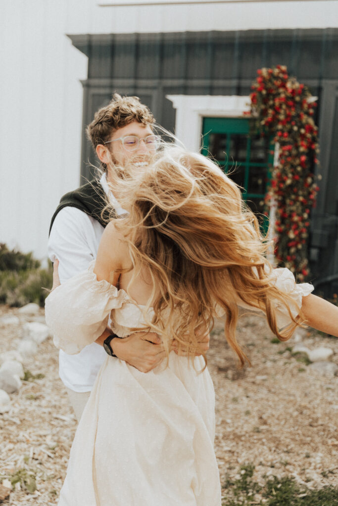 romantic moment styled like a paris café date captured by a destination wedding photographer